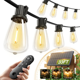 Addlon solar string lights with remote control for effortless outdoor ambiance