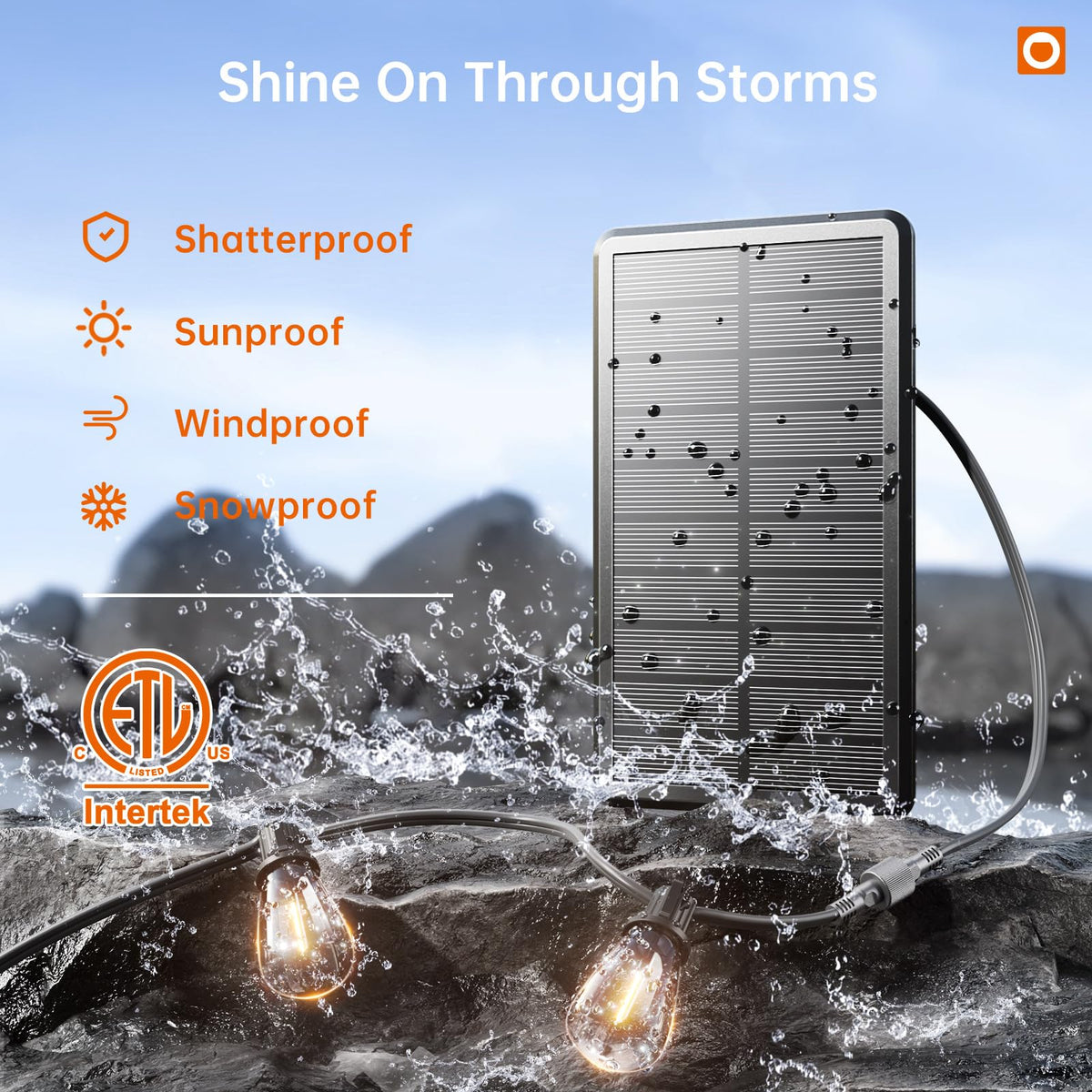Addlon USB charging port lets quick top-ups when sun is scarce.