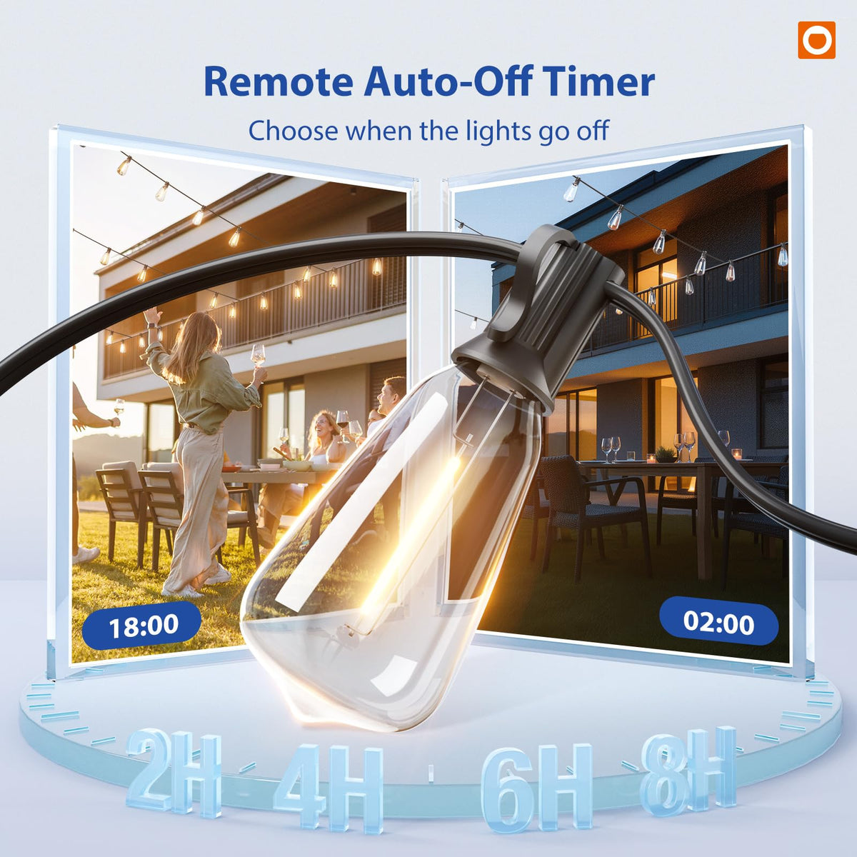 addlon waterproof patio lights designed for rain and heat durability