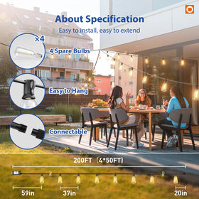 Addlon weather-resistant design built to withstand outdoor conditions.