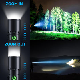 ADDplus USB-C fast charging flashlight for quick recharges on the go