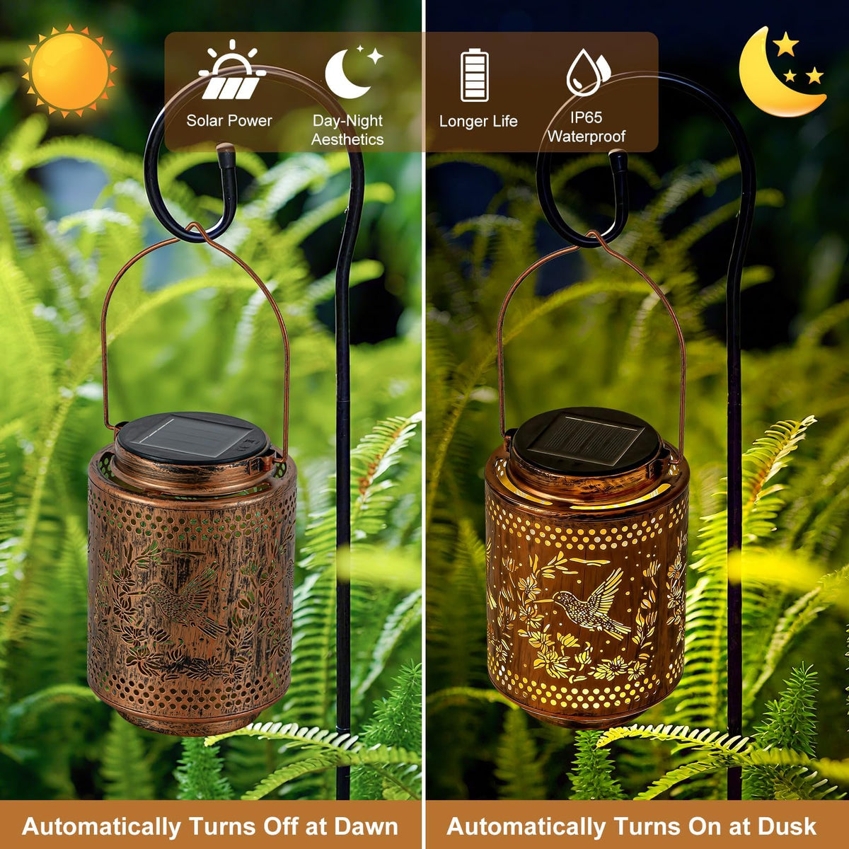 Adebime night glow provides warm ambiance for evenings outside.