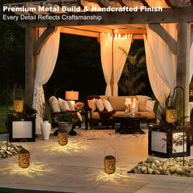 Adebime ready-to-use out-of-the-box lantern for instant garden ambiance.