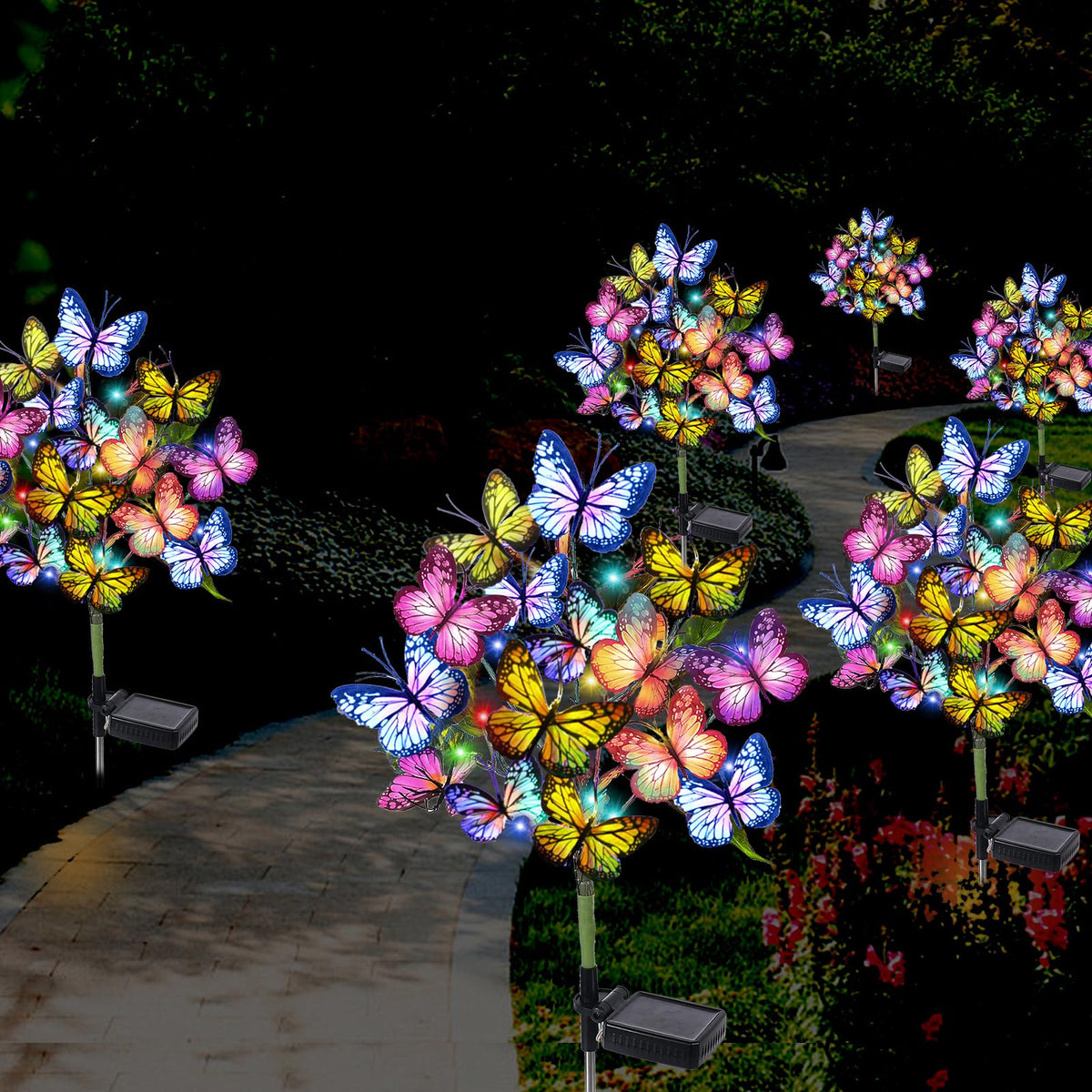 Adecorty warm glow enhances evening garden scenes and storytelling moments.