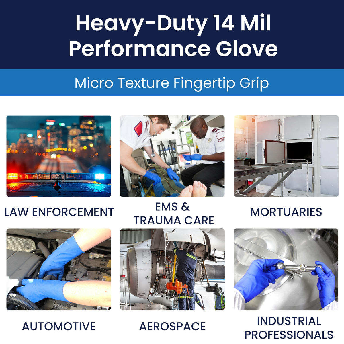 Adenna HERO 2XL gloves pack of 50 for larger hands and comfort.
