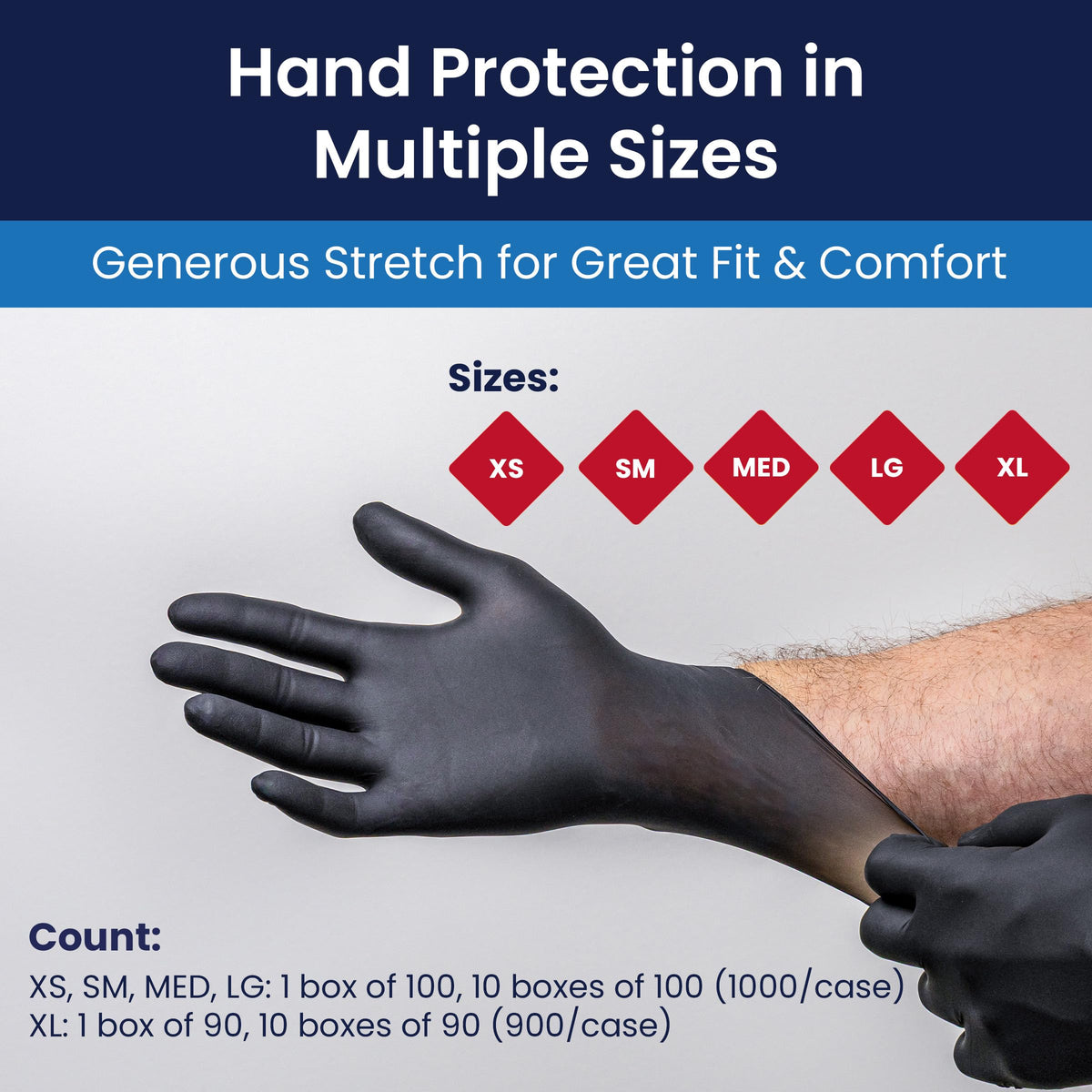Adenna Night Angel black gloves conceal ink and stains during work