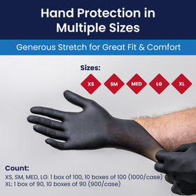 Black Adenna Night Angel gloves suitable for professional, high-dexterity use