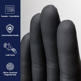 Night Angel gloves showing textured fingertips for secure grip during precise tasks