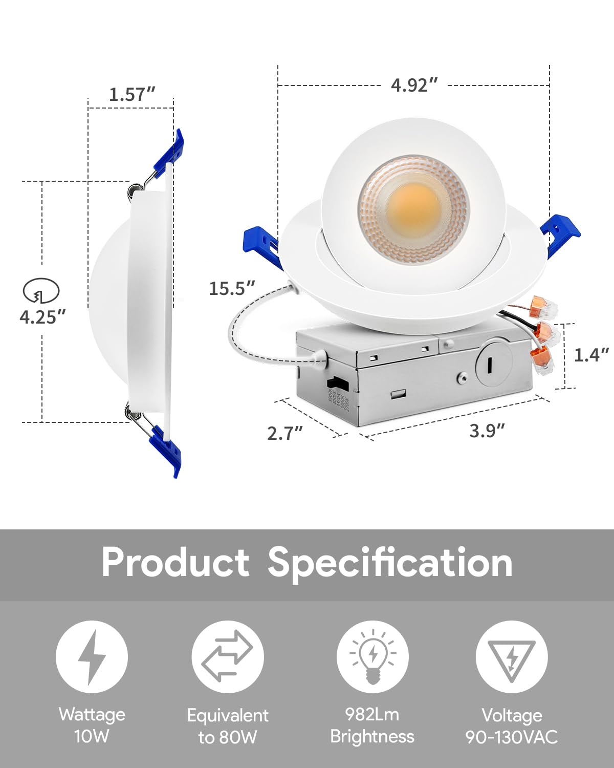 Adetu white six pack packaging for ceiling upgrades