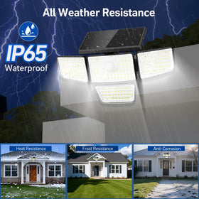 Adewalk solar-powered lighting reduces energy use and maintenance.