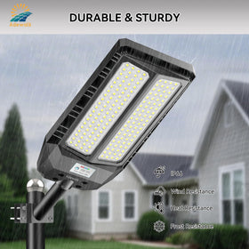 Adewalk flood light provides 240-degree illumination for broad coverage