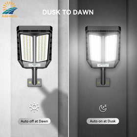 Adewalk IP66 waterproof outdoor lighting withstands rain and dust in all seasons.
