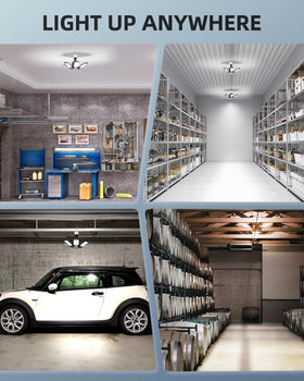Adiding 2-pack provides efficient brightness for multiple spaces.