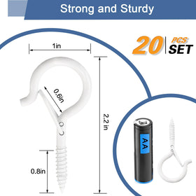 ADIIL includes 20 hooks and 20 plastic tubes for installation