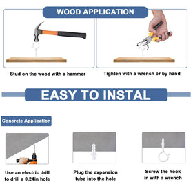 ADIIL versatile hook for string lights, plants, and decor outdoors