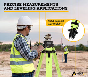 AdirPro laser level tripod extendable legs offering versatile height control