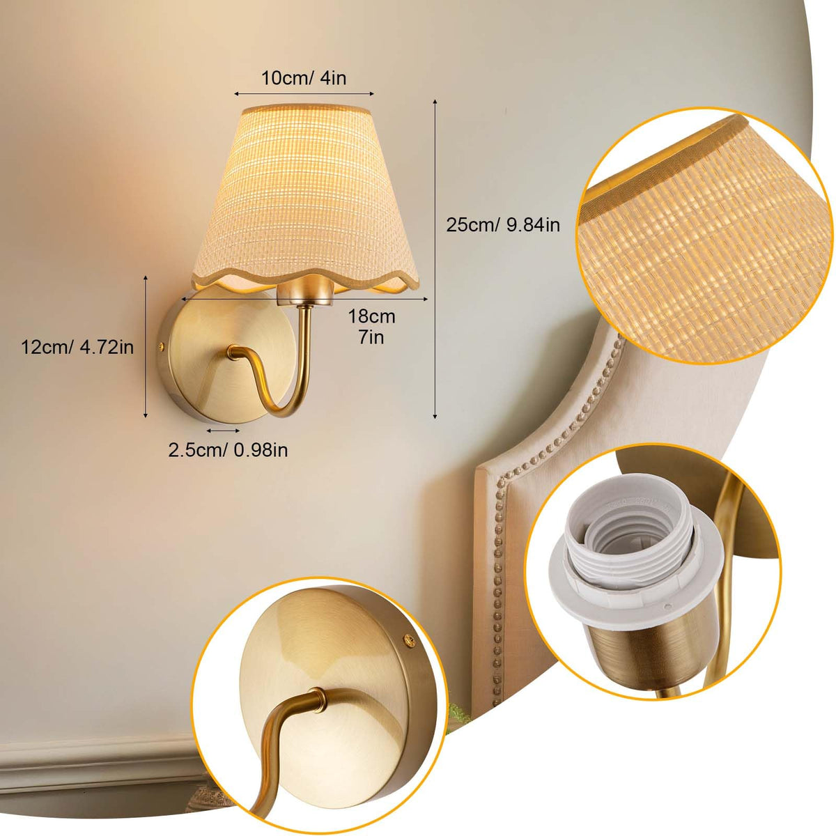 ADISUN rechargeable RGB bulbs included for customizable ambient lighting.