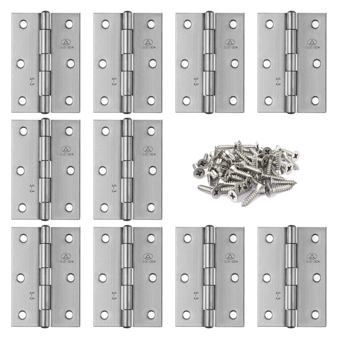 Adiyer 2.5-inch folding butt hinges offer durable operation for jewelry box lids.