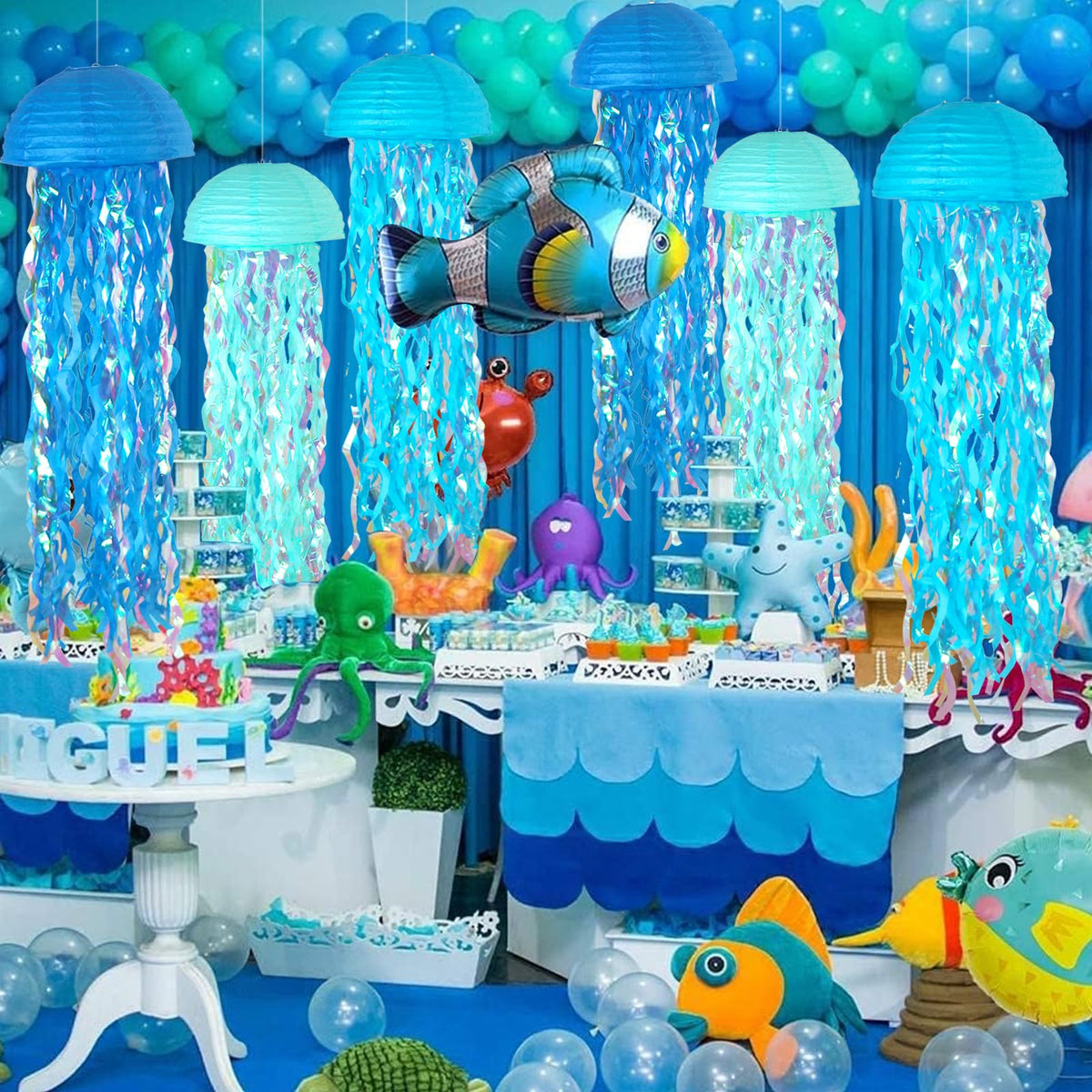 ADLKGG durable paper and metal frame lanterns for reusable classroom and party decor