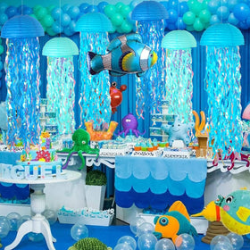 ADLKGG durable paper and metal frame lanterns for reusable classroom and party decor