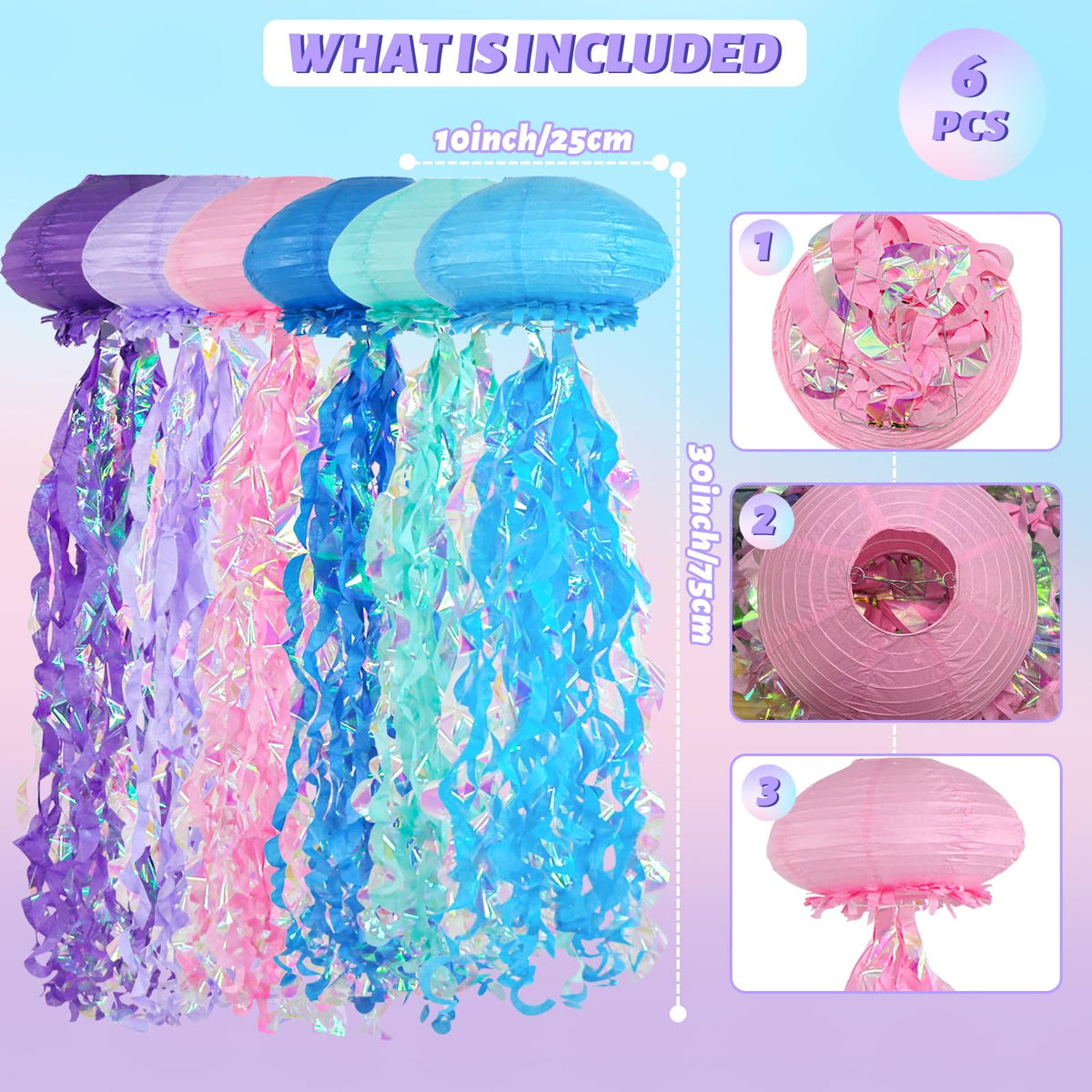 ADLKGG jellyfish lanterns enhance classroom ocean themes and DIY decor.