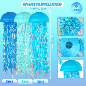 ADLKGG ocean-themed classroom decor jellyfish lanterns for classroom ambiance