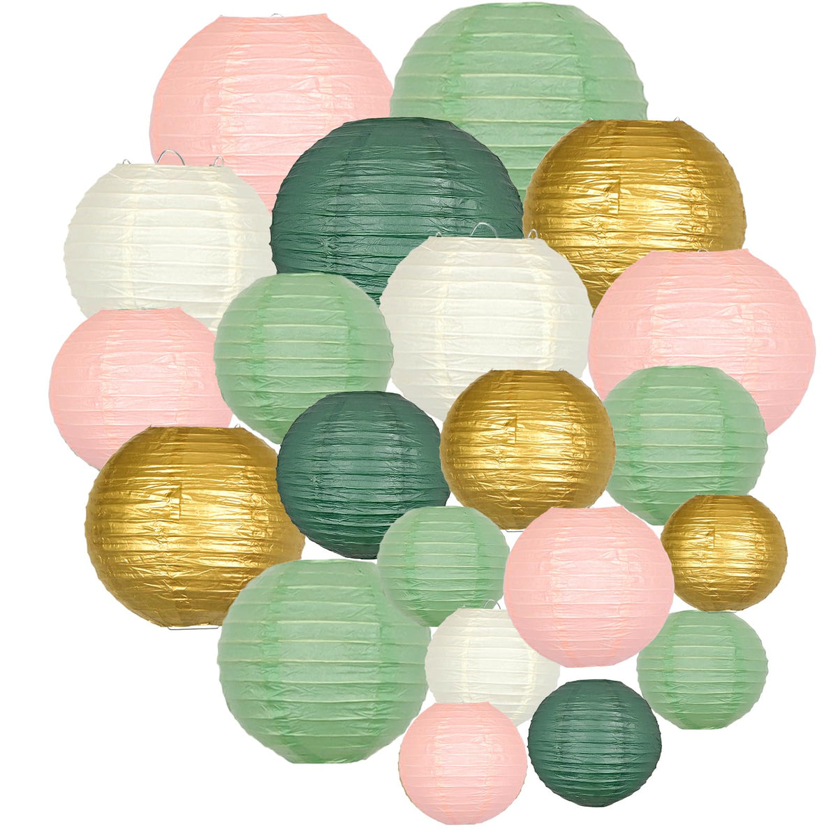 ADLKGG paper lantern 4in sage green lantern for intimate table decor.