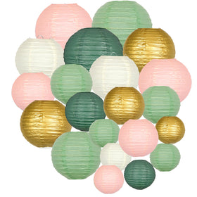 ADLKGG paper lantern 4in sage green lantern for intimate table decor.