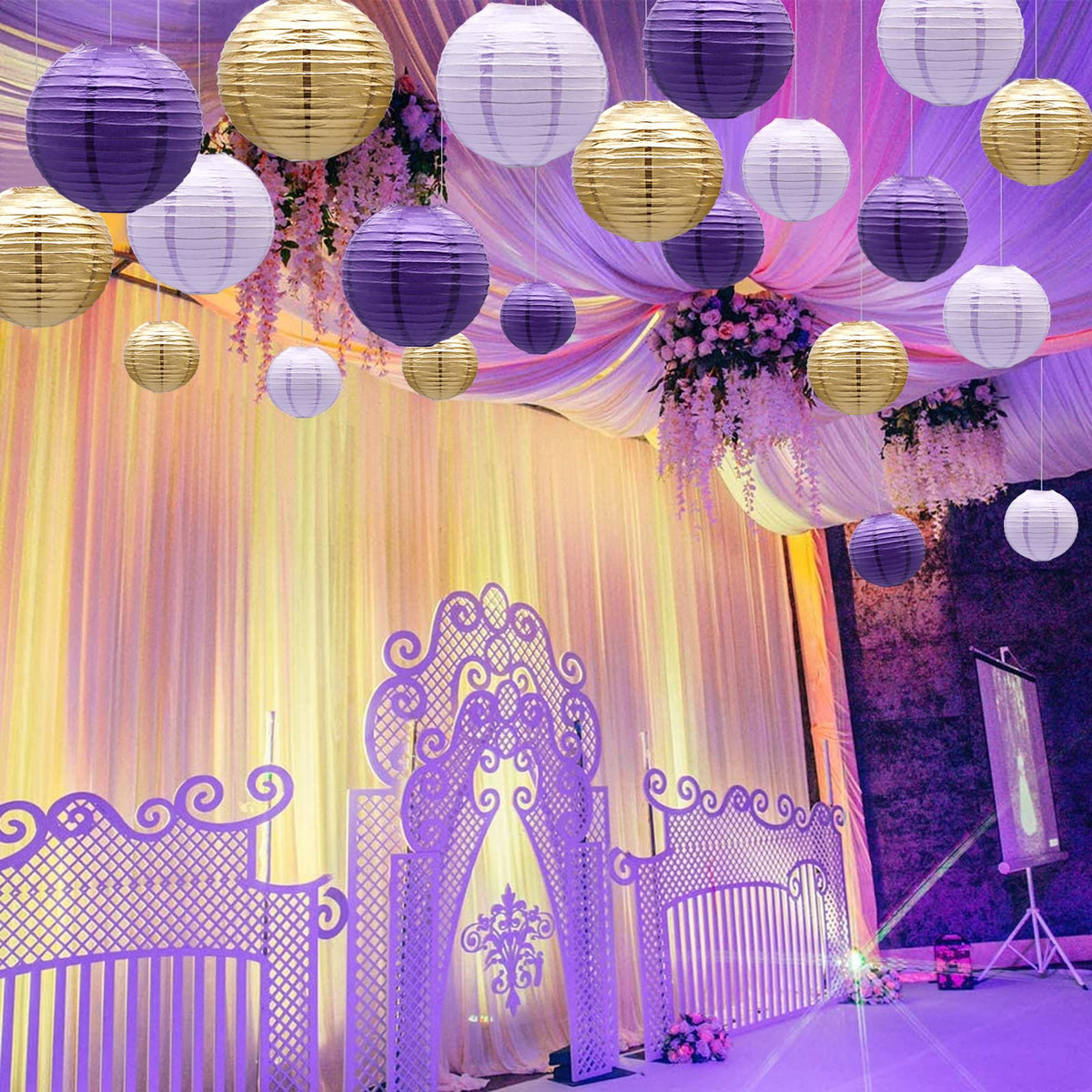 ADLKGG 10inch lanterns create bold focal points at celebrations.