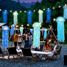 ADLKGG six-pack ocean decor jellyfish lanterns ideal for large rooms