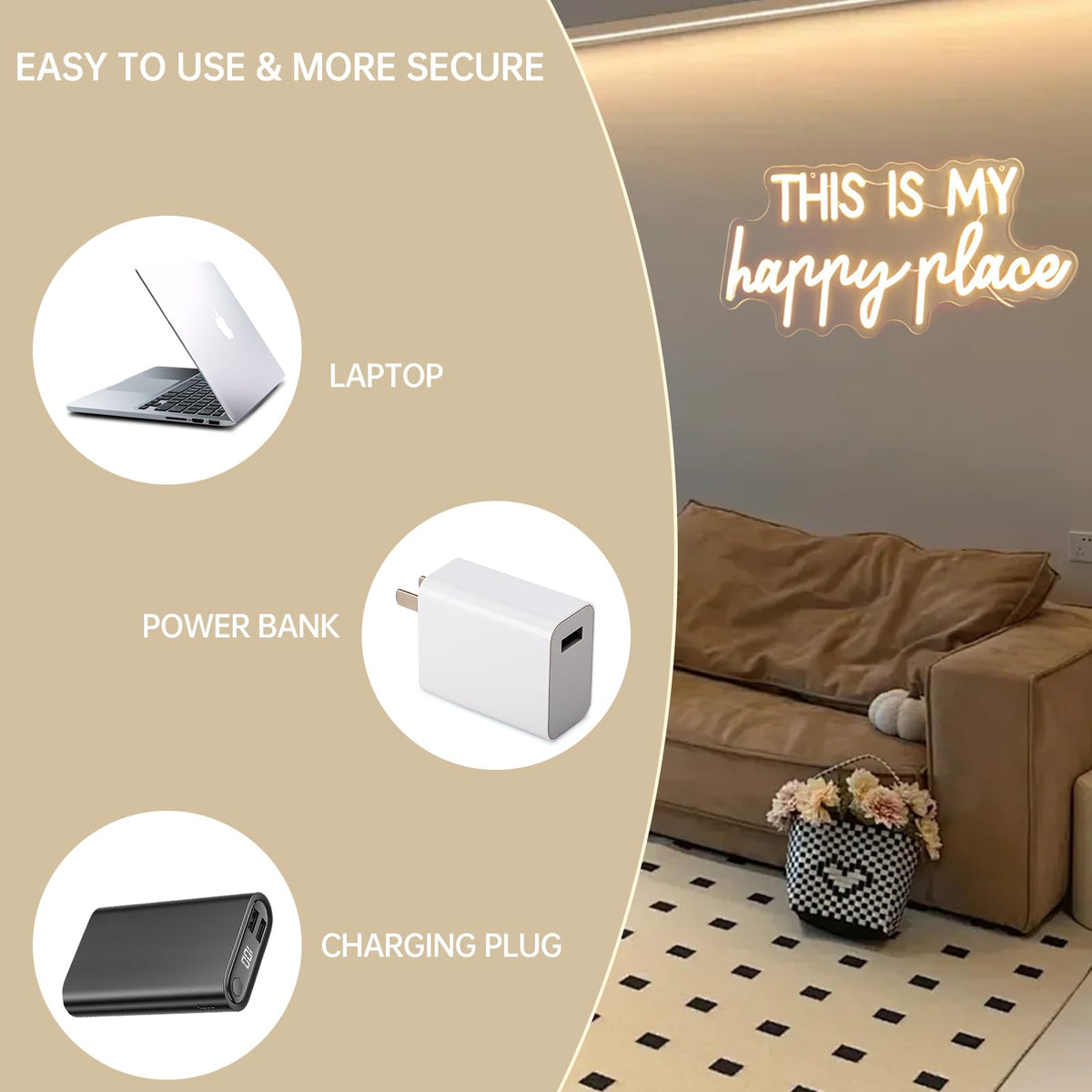 Adnkwolivt Bedroom wall neon enhances teen decor with soft glow for relaxing evenings.