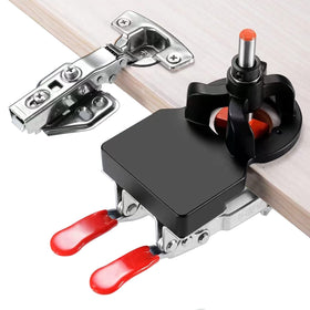 Adoles 35mm concealed hinge jig, retaining clips for secure installation.