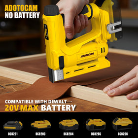 ADOTOCAM 2-in-1 cordless nailer-stapler with ergonomic design for comfort