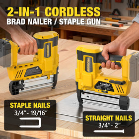 ADOTOCAM dewalt-20v battery nail gun highlighting cordless convenience for home projects.