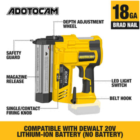 ADOTOCAM includes storage bag and 700 nails 300 staples in a ready to go kit.