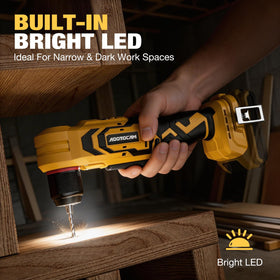 ADOTOCAM variable speed trigger provides comfortable control in confined spots.