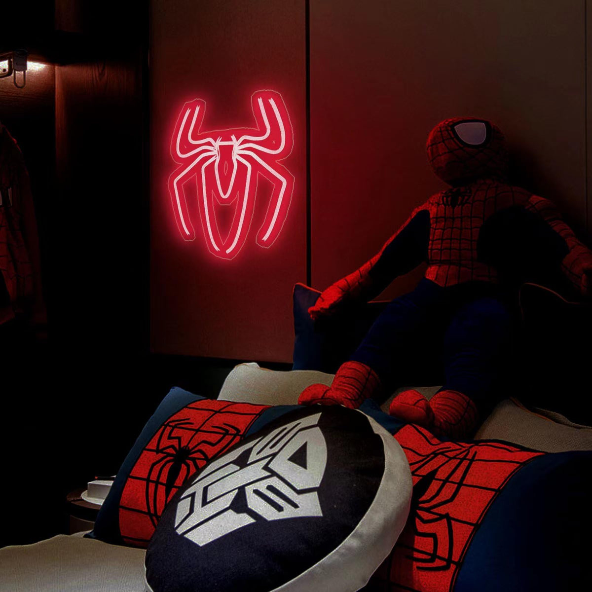 ADS JIE spider cute neon lamp as a cozy night light