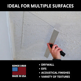 Advance Equipment K12 knife in use on drywall for seamless texture application.