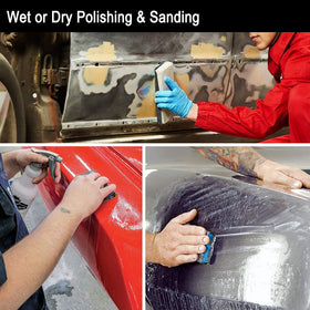 ADVcer 15000 grit 9x11 inch paper yields glass-like polish for plastics, glass, and stone surfaces.