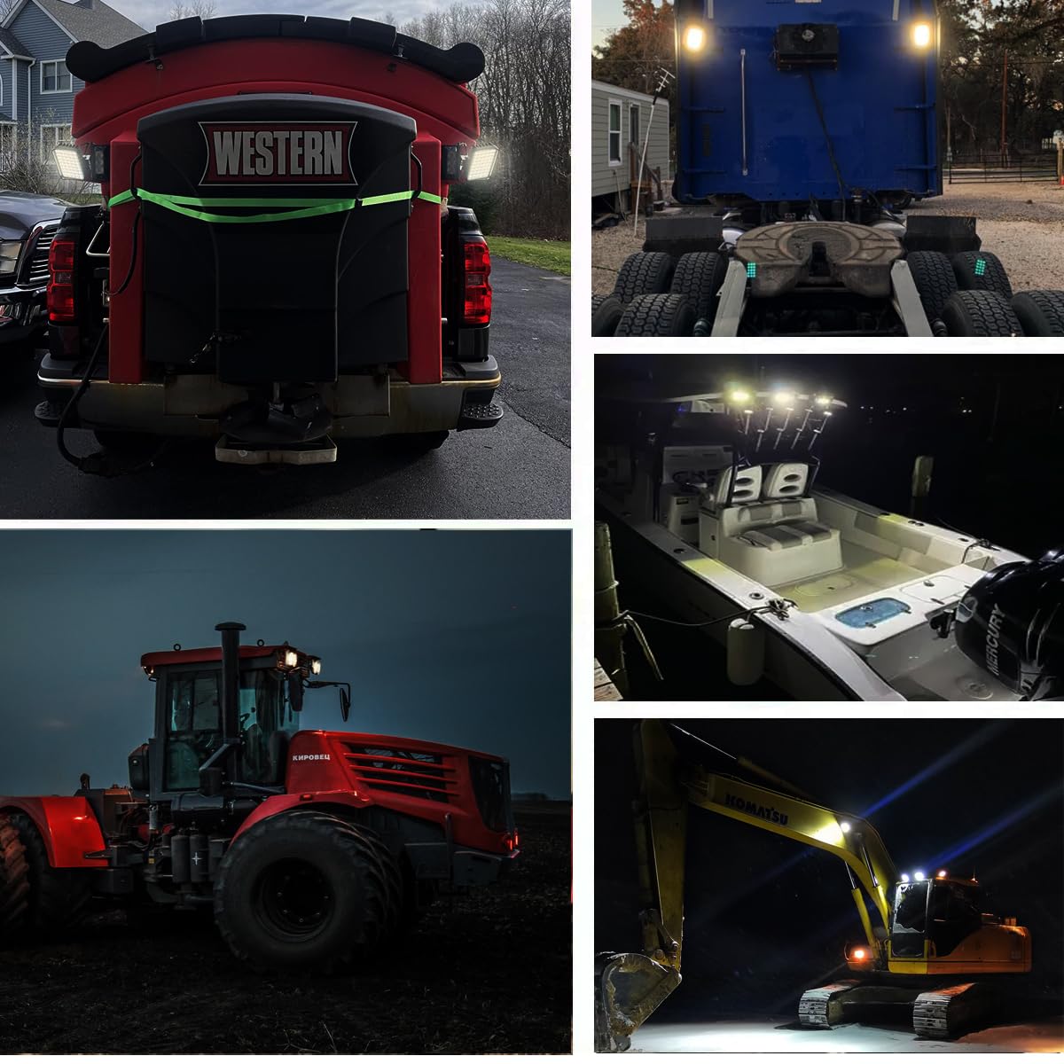Adzoon LED 6-inch light on off-road vehicle highlights durable construction