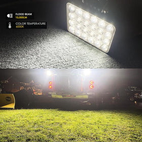 Adzoon LED 6-inch light rear view suitable for versatile mounting