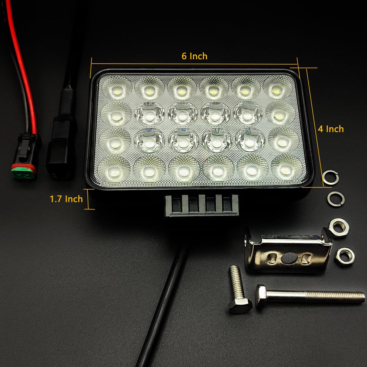 Adzoon LED 6-inch light side view showing compact mountable design