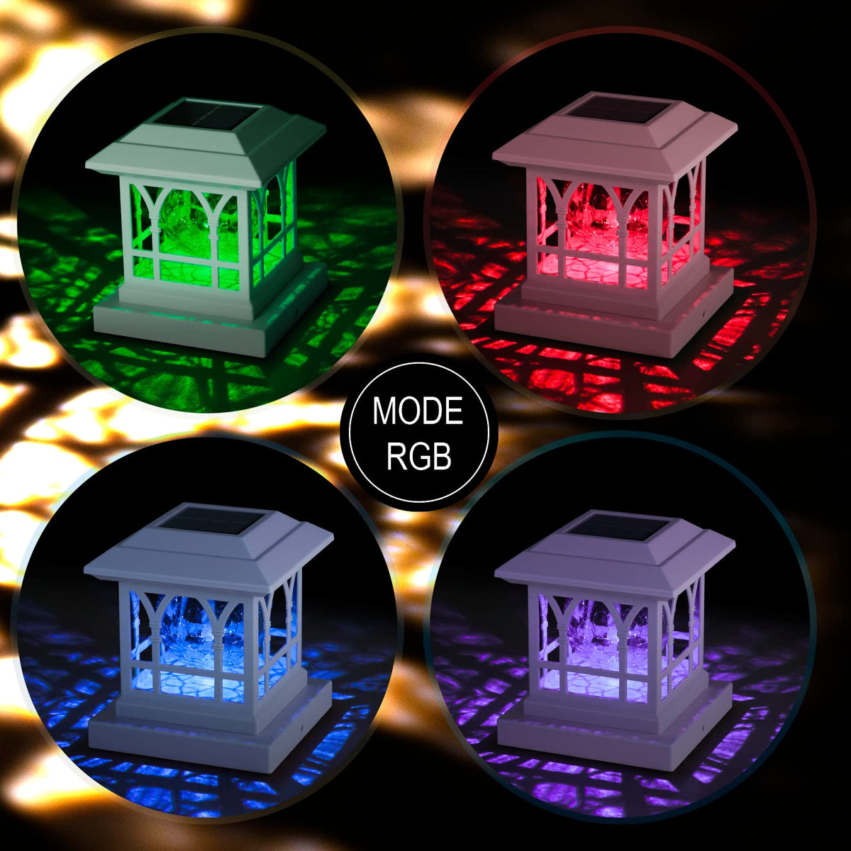 AEFRELEOHT dusk-dawn sensor post cap light auto-senses night for effortless lighting.