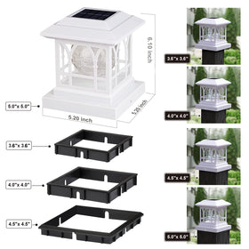 AEFRELEOHT solar panel with 24% efficiency powers all-night ambiance.