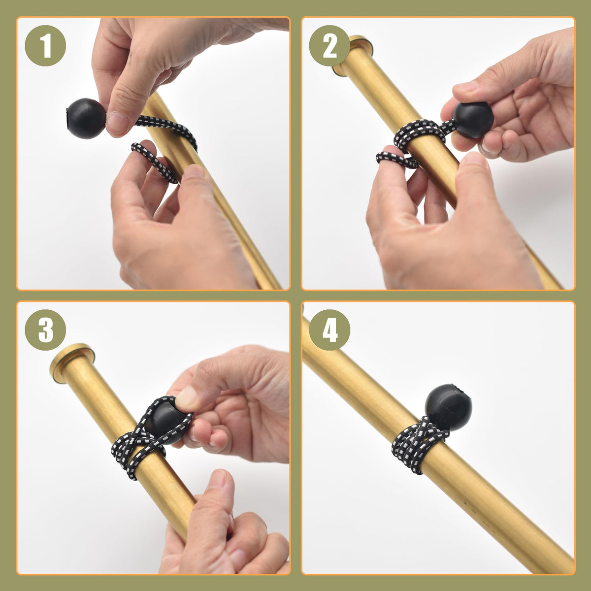 Aegero ball bungee camping use keeps tents stable and reliable.