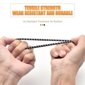 Aegero ball bungee hose and wire organizer secures cords neatly.