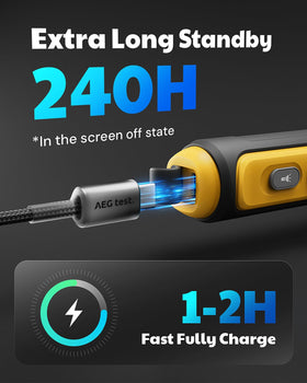 AEGTEST AGT-2459 visual alarm highlights rising CO levels for quick awareness.
