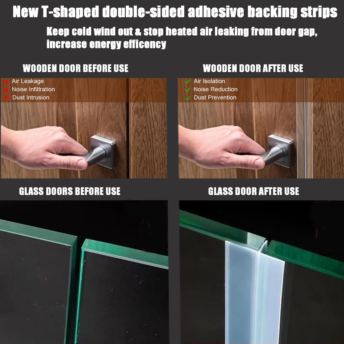 AEIOUD silicone door seal close-up showing flexible, durable material