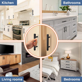 AEEKEL 3-3-4-inch hole-center pulls fit a variety of cabinet doors.