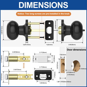 AEEKEL adjustable latch demonstrating 2-3/8 to 2-3/4 inch compatibility